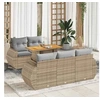 Image de Salon de jardin modulable GENERIQUE beige 2 personnes 6 pieces 100 x 55 x 73 cm resine tressee