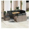 Image de Salon de jardin modulable GENERIQUE resine tressee 9 pieces 100 x 55 x 73 cm 8 personnes
