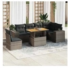 Image de Salon de jardin modulable GENERIQUE 7 pieces resine tressee 100 x 55 x 73 cm 6 personnes