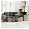Image de Salon de jardin modulable GENERIQUE 6 personnes resine tressee 100 x 55 x 73 cm 7 pieces