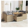 Image de Salon de jardin modulable beige 6 pieces resine tressee 55.0 x 62 x 69 cm