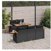 Image de Salon de jardin modulable GENERIQUE 6 pieces resine tressee 55 x 62 x 69 cm 5 personnes
