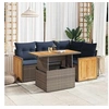 Image de Salon de jardin GENERIQUE 5 pieces resine tressee 55 x 62 x 69 cm