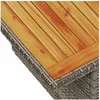 Image de Salon de jardin modulable resine tressee noir 2 pieces 62 x 62 8 personnes