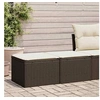 Image de Salon de jardin avec coussins 2pcs marron résine tressée acacia 3328686