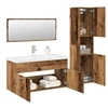 Image de Ensemble de meubles salle de bain 4 pcs bois d ingénierie