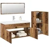 Image de Ensemble de meubles salle de bain 4 pcs bois d ingénierie