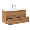 Image de Armoire lavabo avec bassin intégré chêne artisanal