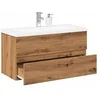 Image de Armoire lavabo avec bassin intégré chêne artisanal