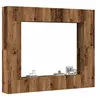 Image de Ensemble de meuble TV mural 8 pcs vieux bois bois d ingénierie