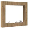 Image de Meubles TV muraux 8 pcs chêne artisanal bois d'ingénierie, banc TV, meuble hifi, centre de divertissement, buffet TV, 3328956