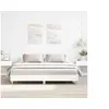 Image de Cadre de lit sans matelas blanc 180x200 cm bois d'ingénierie, meuble de chambre à coucher, sommier, lit double, lit, 3329021