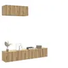 Image de Ensemble de meuble TV mural 3 pcs chêne artisanal