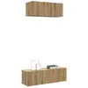 Image de Ensemble de meuble TV mural 2 pcs chêne artisanal