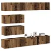 Image de Ensemble de meuble TV mural 6 pcs vieux bois bois d ingénierie