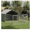 Image de Niche d'extérieur pour chien enclos 7x2x1,5 m acier galvanisé, cage de chien d'extérieur, grande cage de chien, niche 3329237