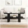 Image de Table basse en chêne noir 102x55x42 cm en bois d ingénierie