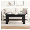 Image de Table basse noire en bois d ingénierie 100x60x42 cm