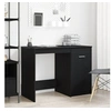 Image de Bureau Noir Chêne 100x50x76 cm Bois d ingénierie