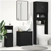 Image de Armoire de bain chêne noir 60x33x60 cm bois d ingénierie
