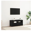 Image de Meuble TV avec LED Chêne noir 90x35x40 cm Bois d ingénierie