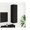 Image de Meuble TV Noir Chêne 30,5x30x110 cm Bois d ingénierie