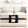 Image de Table basse Chêne noir 40x40x30 cm Bois reconstitué