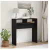 Image de Table Console Chêne Noir 78x30x80 cm Fabriquée en Bois d Ingénierie