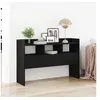 Image de Buffet noir en chêne 105x30x70 cm en bois d ingénierie