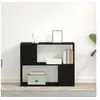 Image de Meuble TV blanc 80x24x63 cm en bois d ingénierie