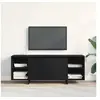 Image de Meuble TV Chêne noir 120x30x40,5 cm Fabriqué en bois d ingénierie