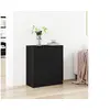 Image de Buffet en Chêne Noir 60x30x70 cm en Bois d Ingénierie
