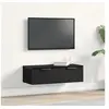 Image de Cabinet mural en chêne noir 68x30x20 cm en bois reconstitué
