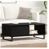 Image de Table basse Bois noir 90x50x36,5 cm Bois d ingénierie