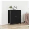 Image de Buffet Chêne Noir 70x30x80 cm Bois d ingénierie et Acier