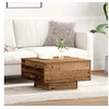 Image de Table Basse , Bois Ancien, 55x55x31 cm, Bois Ingénierie