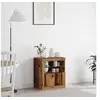 Image de Buffet avec lumières LED en vieux bois 60,5x37x67 cm