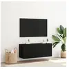 Image de Meuble TV mural Chêne noir 100x30x41 cm Bois d ingénierie