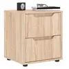 Image de Table de chevet VISNES chêne sonoma 45x40x50 cm bois ingénierie, meuble de chevet, table d'appoint, armoire de lit, 4108283