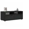 Image de Meuble TV VISNES noir 100x40x38 cm bois d'ingénierie, support TV, buffet TV, meuble multimédia, banc TV, meuble hifi, 4108293