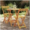 Image de Ensemble Bistro 3 Pièces Bois Massif Acacia 4105500
