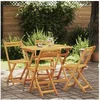 Image de Ensemble Bistro Pliable 5 Pièces en Bois Massif Acacia 4105503