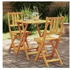 Image de Ensemble Bistro Pliable en Bois Massif d'Acacia de 3 Pièces 4105509