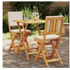 Image de Ensemble Bistro Pliable de 3 Pièces avec Coussins en Bois Massif d'Acacia 4105510