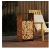 Image de Etagère à bois 40x30x80 cm acier résistant aux intempéries
