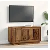 Image de Meuble TV en vieux bois 80x35x45 cm en bois aggloméré