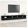 Image de Meubles TV 2 pcs Chêne noir 100x30x30 cm Bois d ingénierie