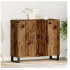 Image de Buffet avec 3 portes en vieux bois 90x34x80 cm en bois d ingénierie
