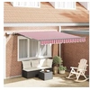 Image de Store manuel rétractable avec LED rouge et blanc 300x250 cm 3329984