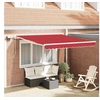 Image de Store rétractable manuel avec LED Rouge 300x250 cm 3330142